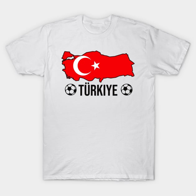 Turkey Soccer Country Fan Turkish T-Shirt by Foxxy Merch